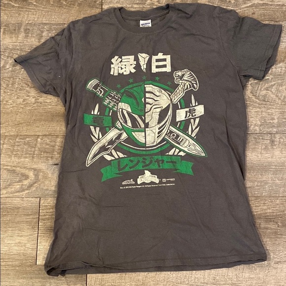 Gildan Green Power Ranger Vintage inspired Short Sleeve Tee - Picture 3 of 7